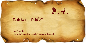 Makkai Adél névjegykártya